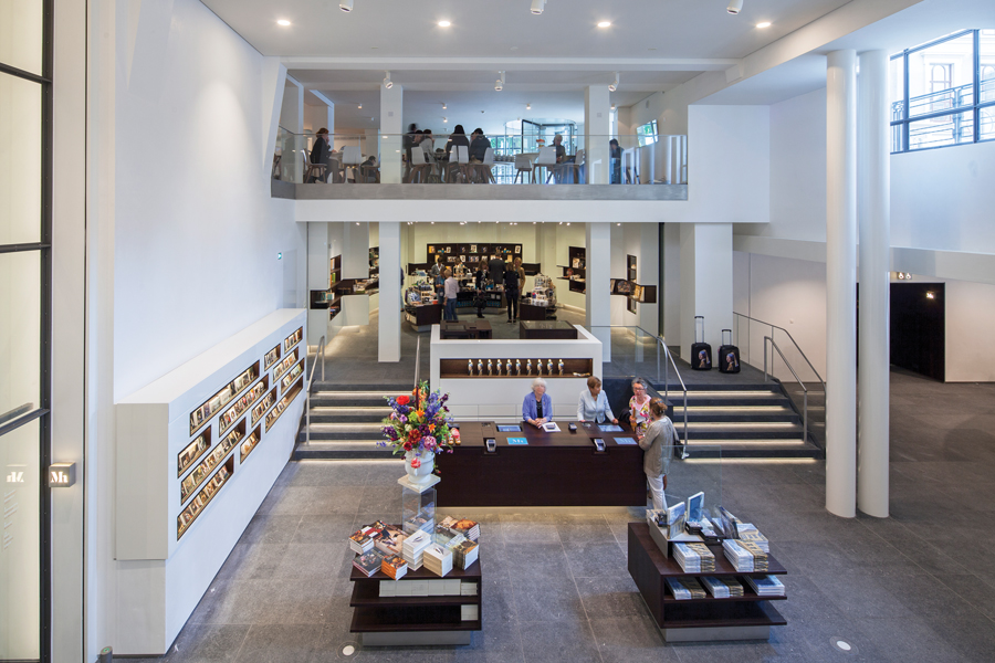 The Mauritshuis Museum expansion in The Hague also includes a below-grade atrium.